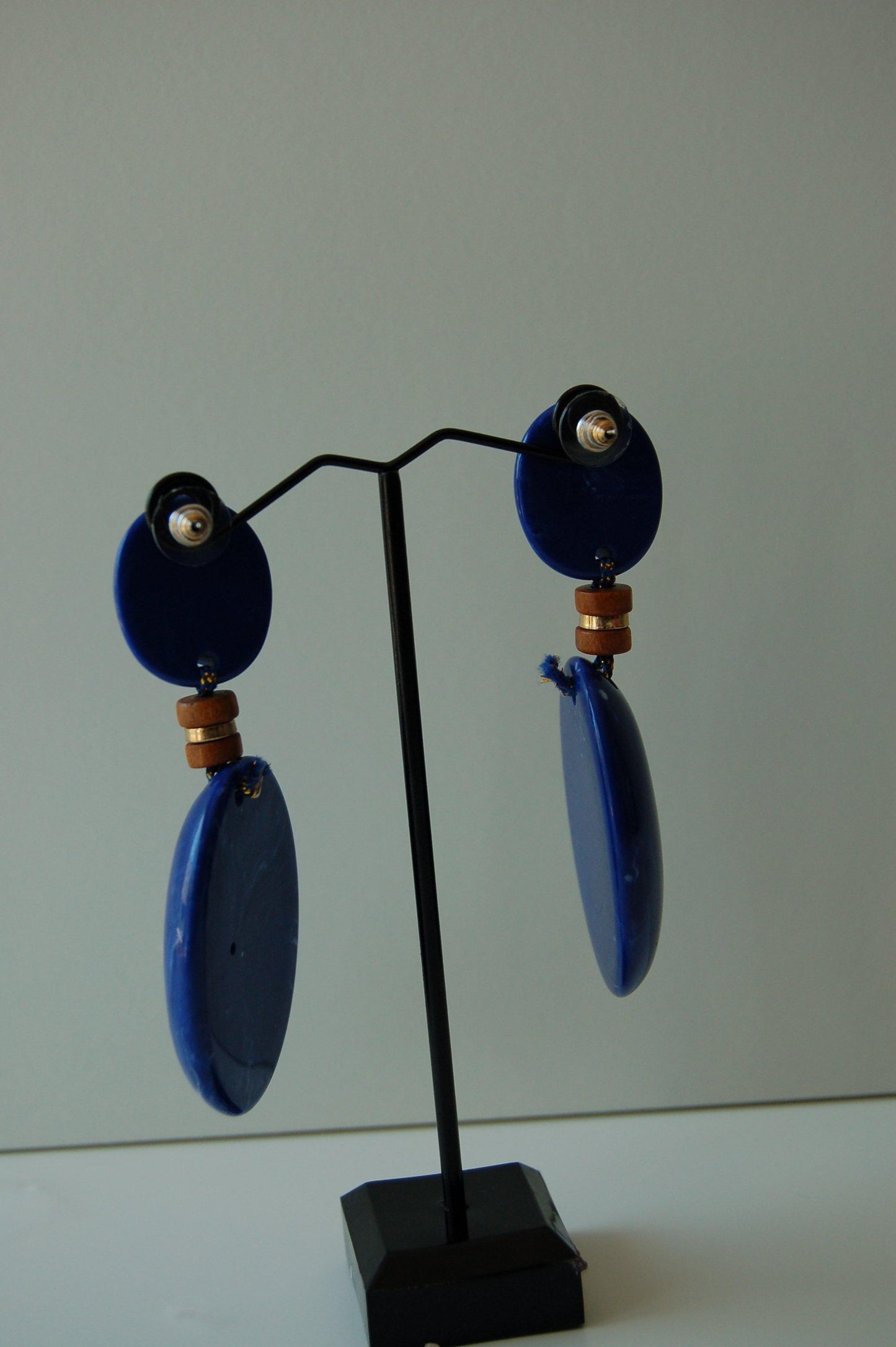 Boucle d'oreille pendante bleue tendance - SHANTHARY FASHION