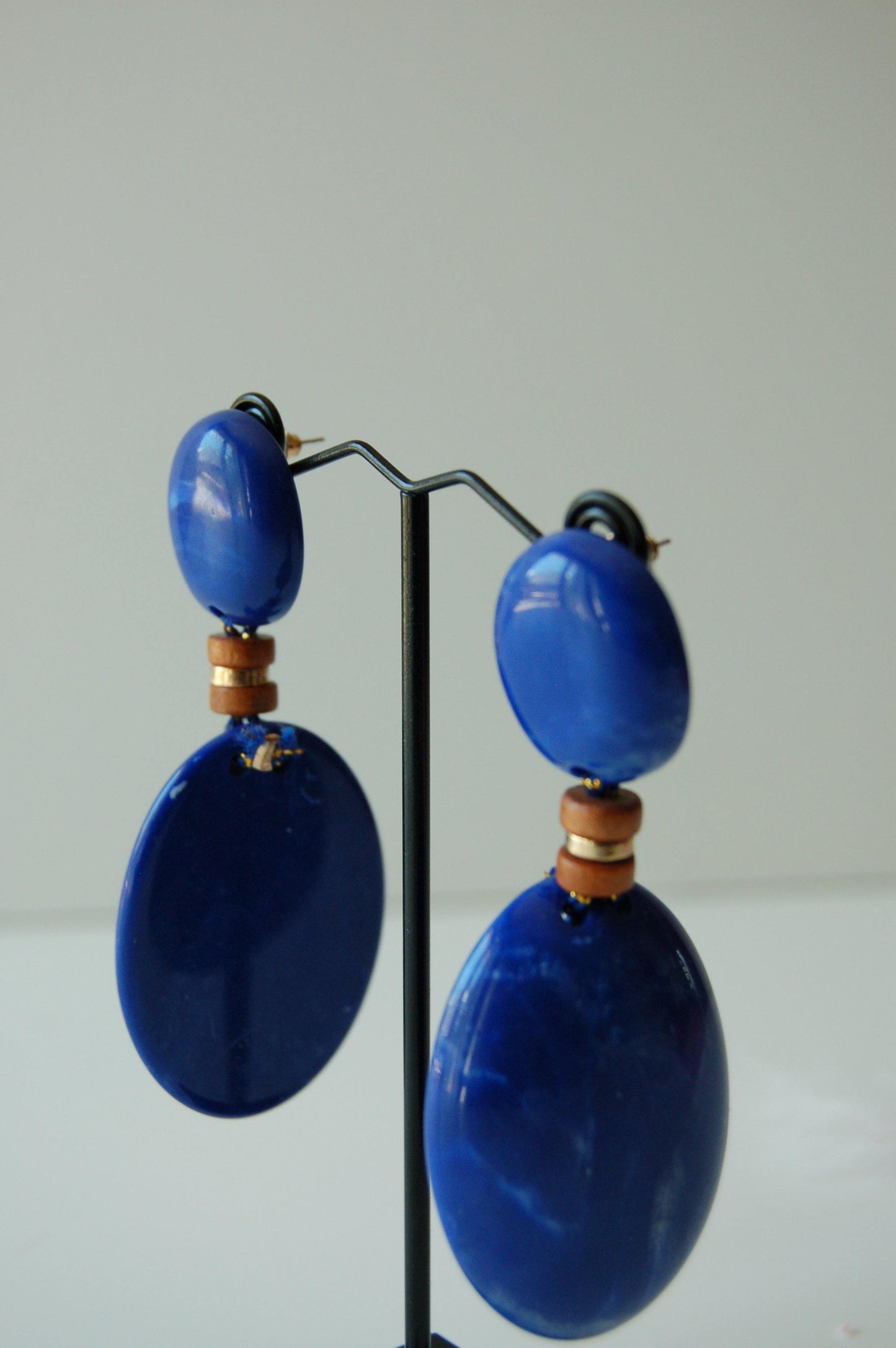 Boucle d'oreille pendante bleue tendance - SHANTHARY FASHION
