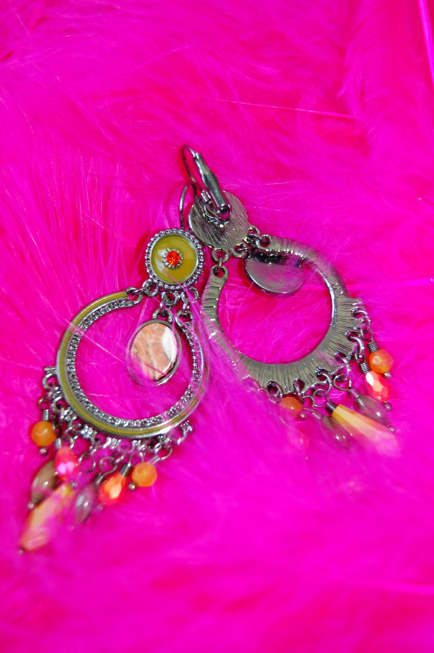 Boucles d'oreilles pendantes vert kaki à perles tendances - SHANTHARY FASHION